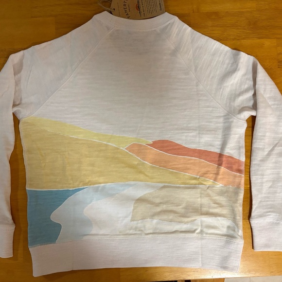 Faherty Multicolor Landscape Long Sleeve Tee - Picture 3 of 9